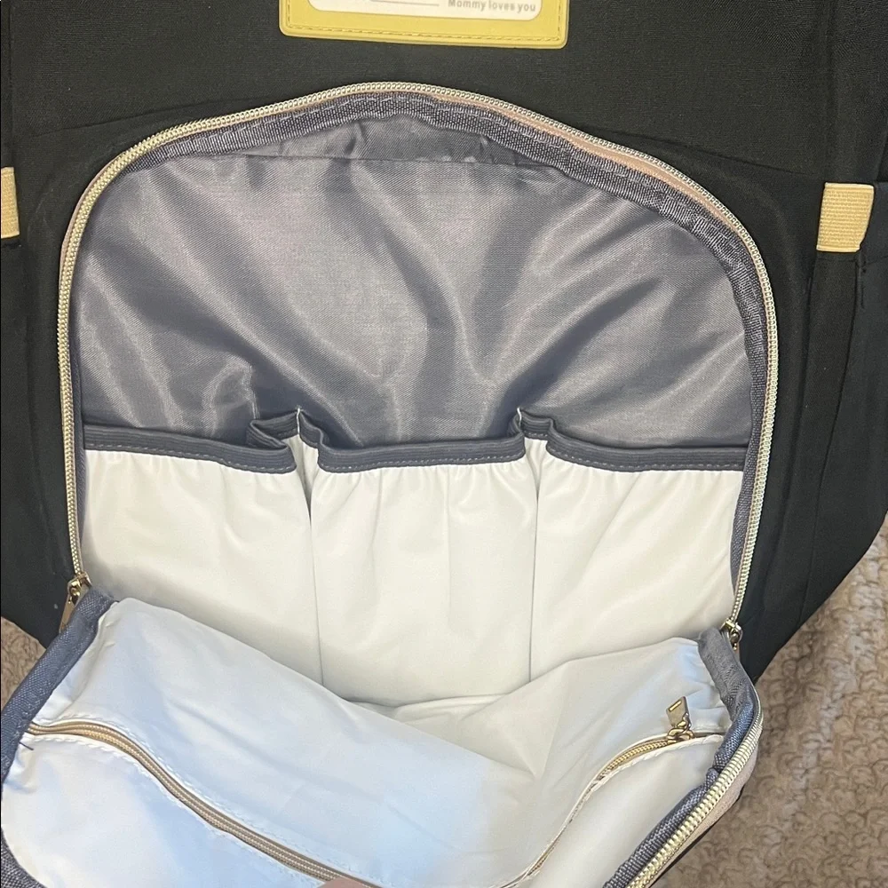 Diaper Bag Backpack With Attached Changing Station